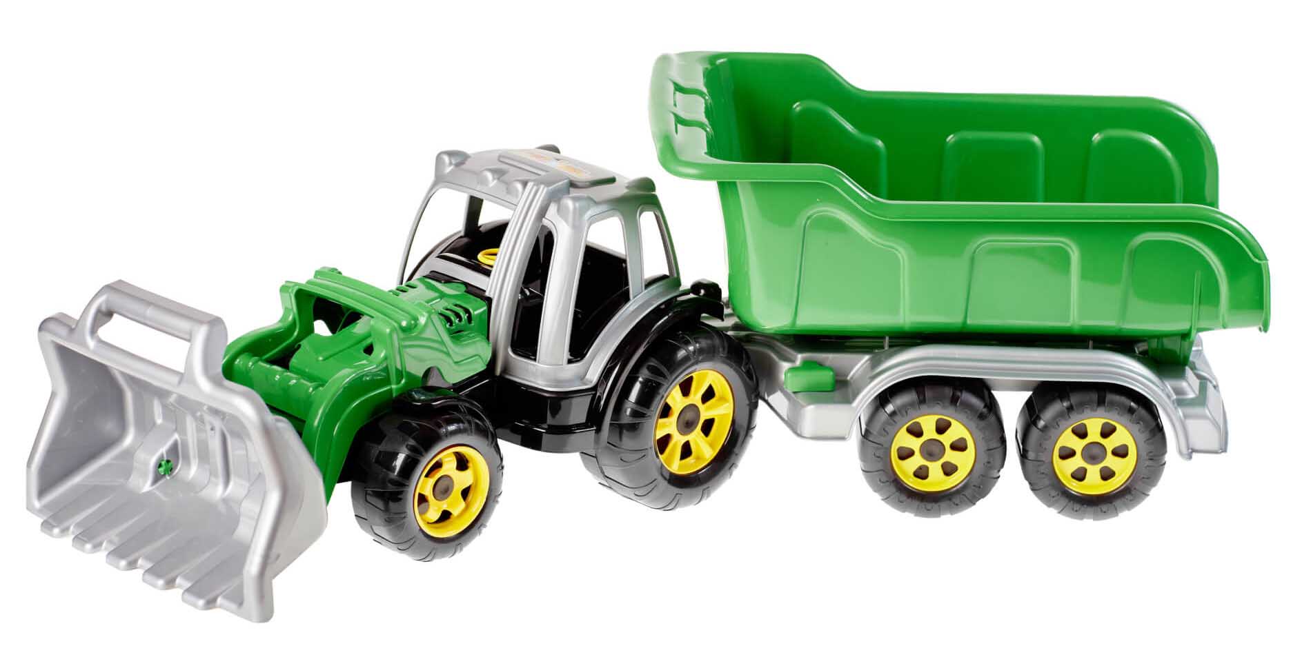 Traktor MAX z ładowarką i przyczepą (350)